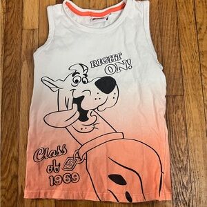 Scooby-Doo 110 (4/5) Tank Top - White and Orange